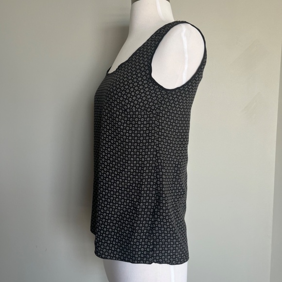 MASSIMO DUTTI Calidad Silk Tiny Floral Print Casual Workwear Tank Top Blouse 4 - Picture 5 of 9